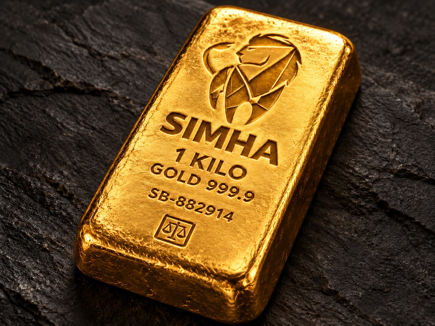 1kg Investment Gold Cast Bar