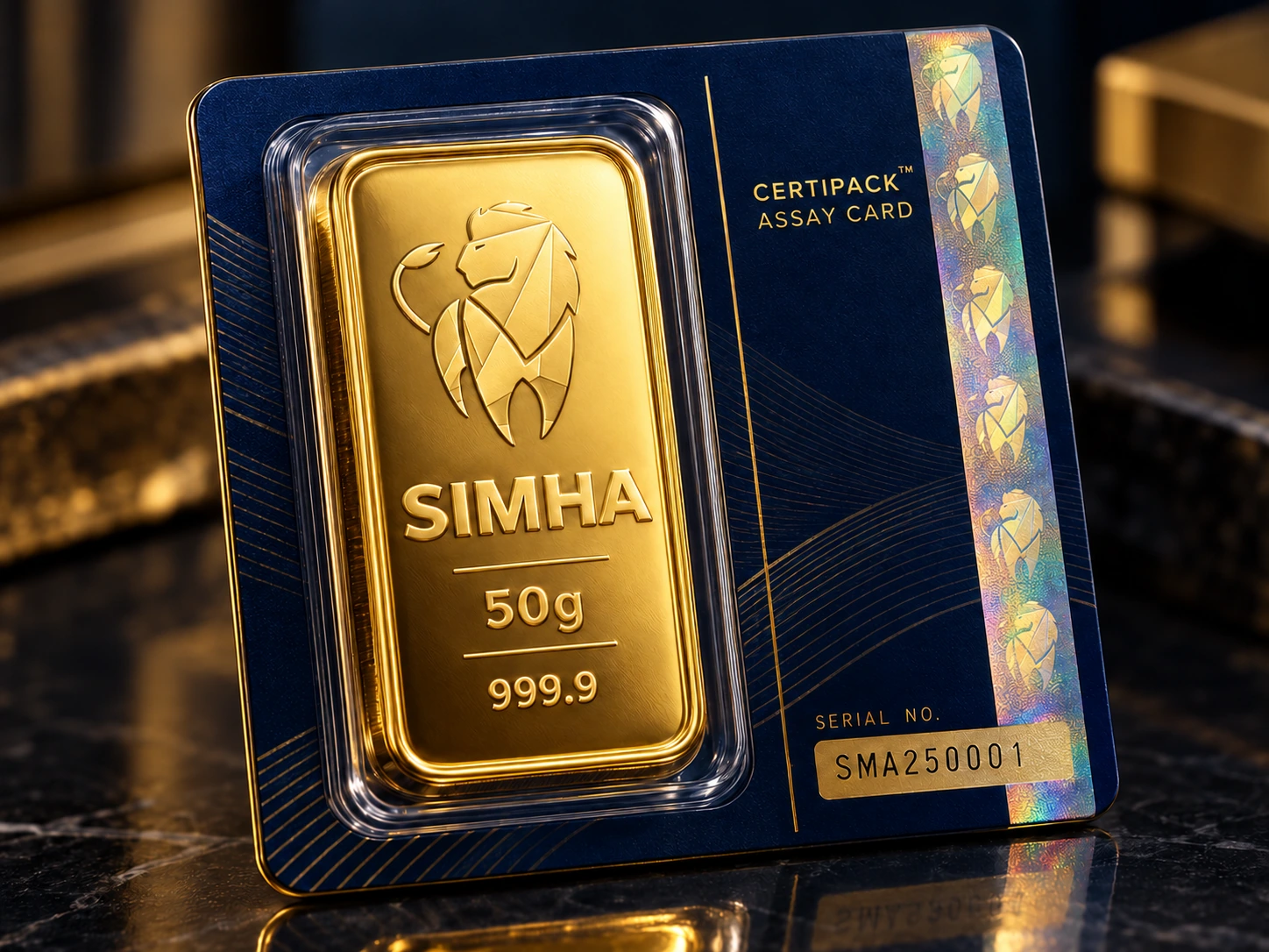 50g Minted Gold Bar CertiPack